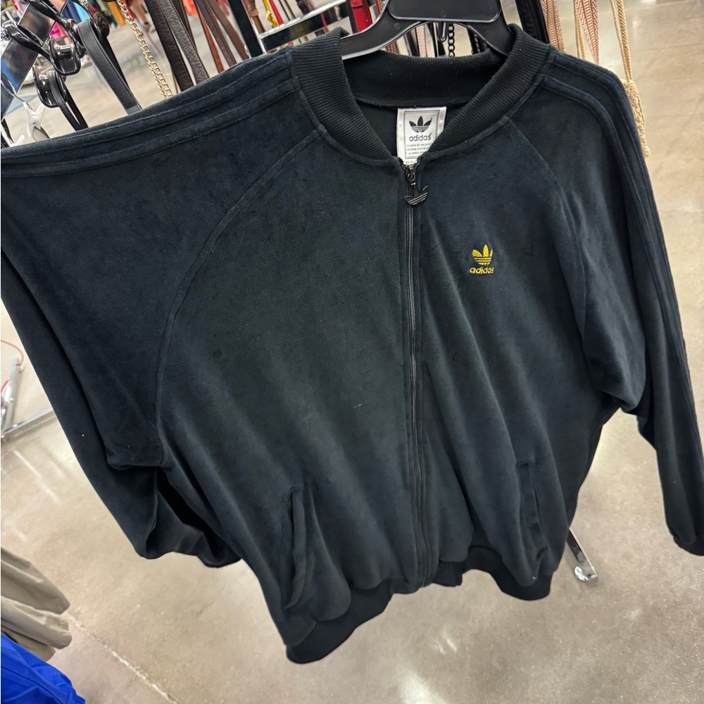 Adidas Men’s Vintage Black Velour Track suit